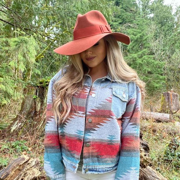 Jackets & Blazers - 💖HP💖 ONLY 1 LEFT!! Denim Tribal Jacket